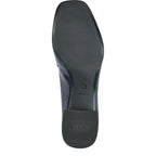 Women's Tamaris 1-24316-43 Trotteur Patent Loafer Shoes K 15 - Navy