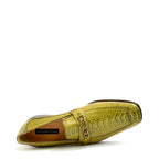 Men's EYE Exotic Ostrich Leather Slip-On Shoes M370 - Green