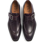 Men's Eye Classic Monk Leather Shoes 5839 PC 16 - Burgundy