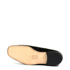 Men's VITELO Leather Suede Slip On Slipper Shoes M 50 - Black