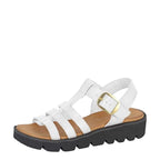 Women's Cipriata Azia Halter Back Wedge Sandals - White
