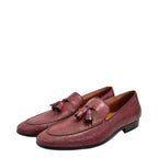 Men's Eye Smart Tassel Leather Loafers PC 14 - Burgundy