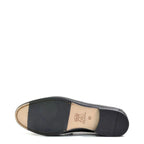 Men's VITELO Snaffle Trimmed Leather Loafer Shoes M 62 - Black Ostrich