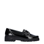 Women's Waldläufer 723508 143 001 H-Serena Patent Leather Loafer Shoes - Black