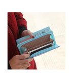 Women's Long & Son Cute Cat Long Credit Card and Purse Wallet with Tassel 12295-C - Orange