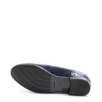 Women's VITELO Lace-up Leather Patent and Suede Brogue Shoes G 63 - Navy Patent