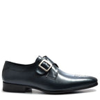 Men's VITELO Classic Monk Leather Shoes M 47 - Navy
