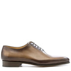 Men's Eye Derby Leather Lace-Up Shoes 5473 PC 12 - Tan