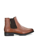 Men's Mephisto Colby Chelsea Leather Boots - Hazelnut