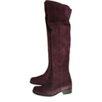 Women's EYE Over The Knee Leather Suede Thigh Boots J 26 - Purple