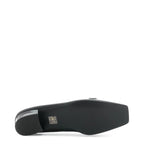 Women's EYE Horse Bit Trim Leather Loafer Shoes G 127- Black