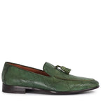 Men's Eye Smart Tassel Leather Loafers PC 14 - Green