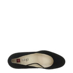 Women's Högl Studio 80 Closed Pump Leather Court Shoes HO 33 - Black Suede