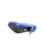 Women's EYE Peep-Toe High Heel Court Shoes F 112 - Royal Blue