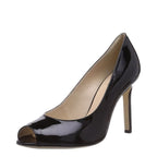 Women's HÖGL 1-10 9804 Open-Toe Pump Court Shoes HO 63 - Black 0100