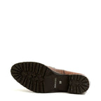 Women's VITELO Croc Print Leather Loafers with Horse Bit Trim Shoes L 3 - Brown Croc