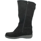 Women's Waldläufer Hoja 533904 165 001 Leather Nubuck Boots - Black