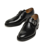 Men's Berwick 1707 Monk strap 3017- K1 Goodyear Welted Leather Shoes M 53 - Black