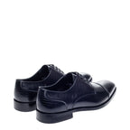Men's John White Melton Derby Leather Shoes - Black
