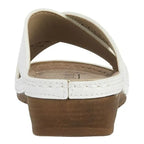 Women's Jo & Joe Sardinia Lightweight Wedge Mule Sandals - White