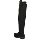 Women's SPOT-On Flat Over The Knee Microfibre Long Boots - Black