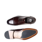 Men's John White Melton Derby Leather Shoes - Brown