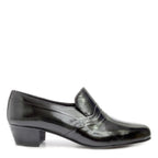 Men's EYE Classic Cuban Heel Slip-On Leather Shoes M 15 - Black