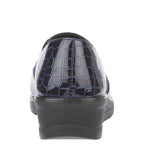 Women's Shoe Tree COMFORT Agatha Ultra Lightweight Twin Gusset Loafer Shoes - Navy Croc