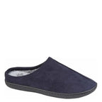 Men's Zedzzz Alex MS396 Centre Seam Mule Slippers - Navy