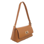 Women's Bessie London Flap Over Shoulder & Cross Body Bag BD6784 - Tan