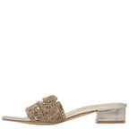 Women's TRUFFLE Collection Botham Low Heel Mules - Gold