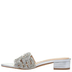 Women's TRUFFLE Collection Botham Low Heel Mules - Silver