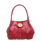 Women's Bessie London Button Shoulder Bag BW446 - Red