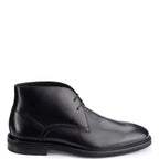 Men's John White Castle Calf Leather Chukka Lace-Up Boots - Black