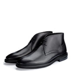 Men's John White Castle Calf Leather Chukka Lace-Up Boots - Black