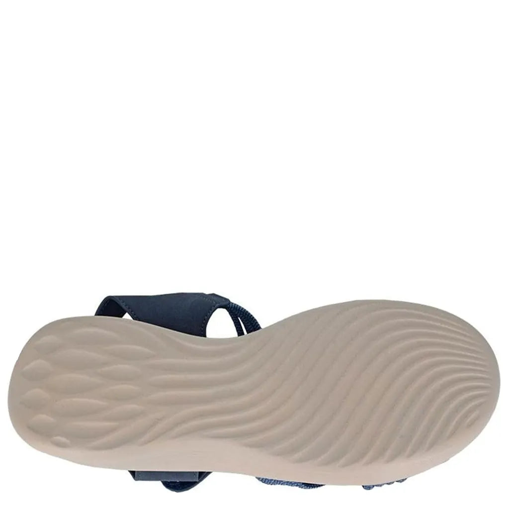 Women's Cipriata L815 Eletta Lightweight Elasticated Crossover Sandals - Navy Blue