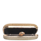 Women's BESSIE HB1086 Luxury Shining Evening Clutch Bag - Gold