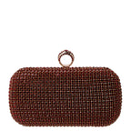 Women's BESSIE HB1086 Luxury Shining Evening Clutch Bag - Red