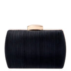 Women's BESSIE HB1089-1 Shimmer Chain Evening Clutch Bag - Black