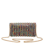 Women's Bessie London Studded Flap Over Evening Bag HB1144 - Multi