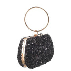 Women's Bessie London Moonlit Glam Evening Clutch Bag HB1163 - Black