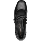 Women's Tamaris 1-22318-43 Double Strap Pump Court Shoes K 22 - Black