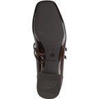 Women's Tamaris 1-22318-43 Double Strap Pump Court Shoes K 22 - Brown Combo