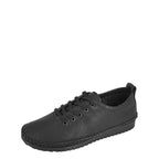 Women's Mod Comfys L988 Jazz Leather 5-Eye Flexi Lace Up Shoes - Black