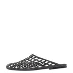 Women's TRUFFLE Collection Closed Mule Jelly Sandals MP1 - Black