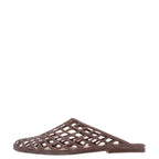 Women's TRUFFLE Collection Closed Mule Jelly Sandals MP1 - Brown
