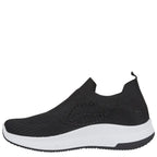 Women's Urban Jacks Negroni Lightweight Slip-On Pump Trainers - Black