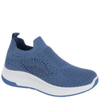 Women's Urban Jacks Negroni Lightweight Slip-On Pump Trainers - Denim