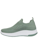 Women's Urban Jacks Negroni Lightweight Slip-On Pump Trainers - Moss