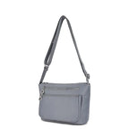 Women's Long & Son Medium Lightweight Nylon Cross Body & Shoulder Bag RF8838 - Grey Blue
